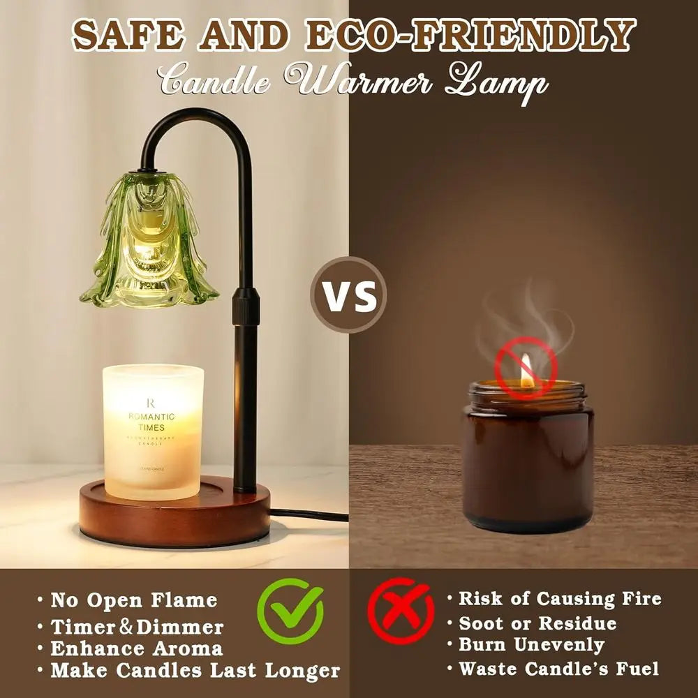 Green Candle Warmer Lamp