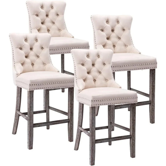 Counter Height Bar Chairs Set of 4,