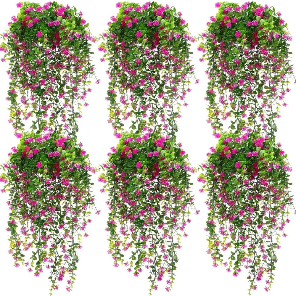 6 Pcs Artificial Hanging Ferns