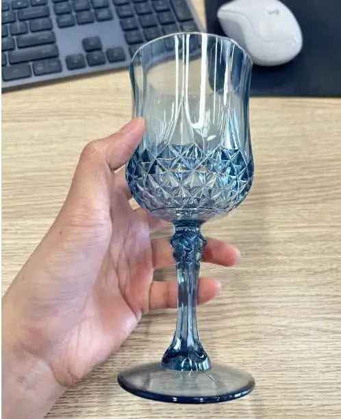 7oz Plastic Rose Gold Drinking Glasses