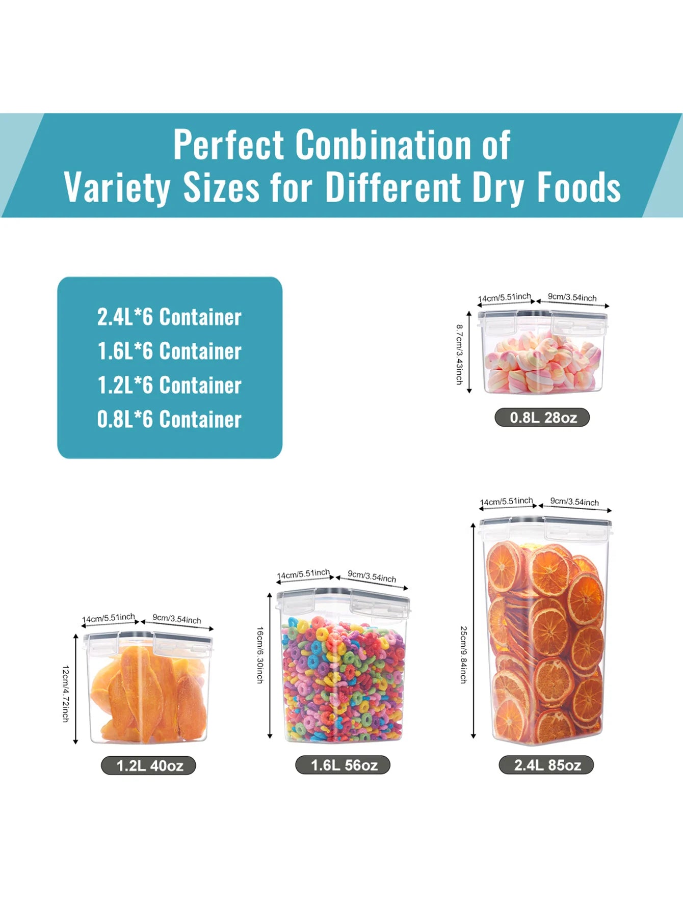 24pcs Large Food Storage Containers with Lids