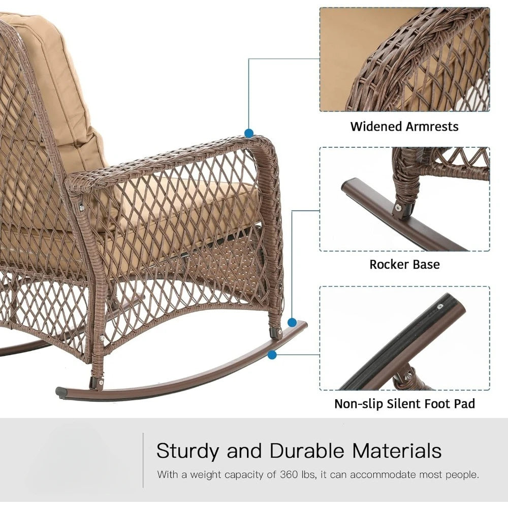 Patio Furniture Set 3 Pieces