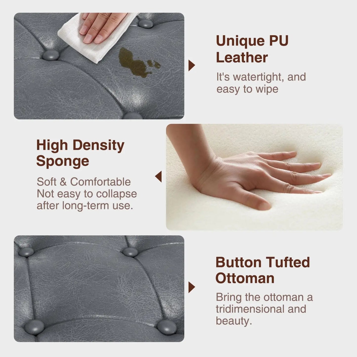 Vabches 51'' Ottoman Storage Bench