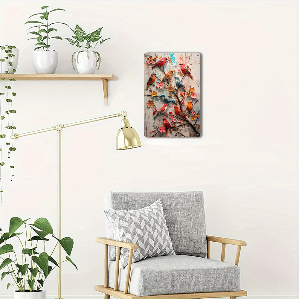 Metal Chicken Decorative Sign