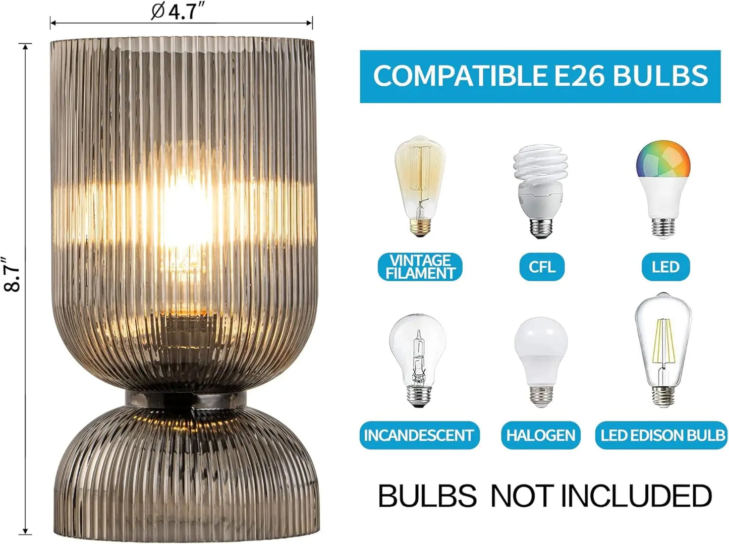 Modern Glass Table Lamp