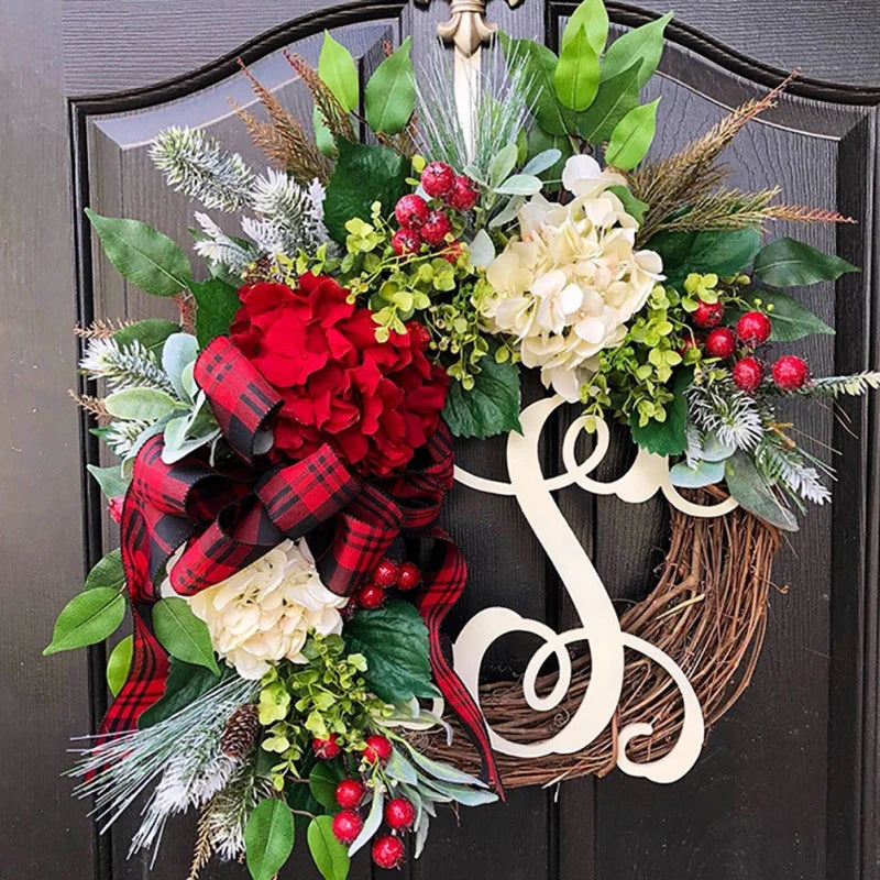 Christmas Letter Wreath