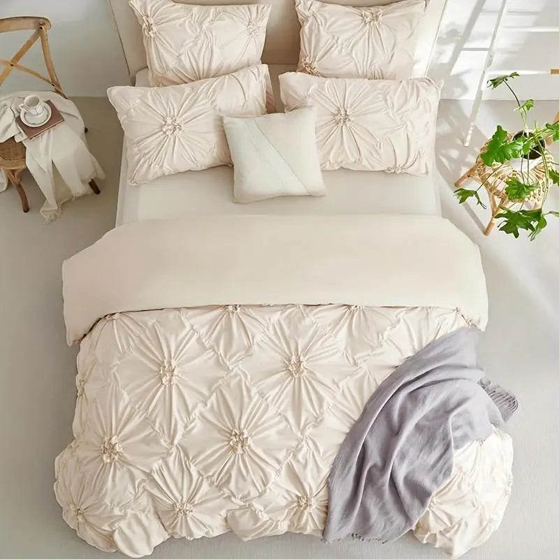 3pcs Flower Quilt Cover Set