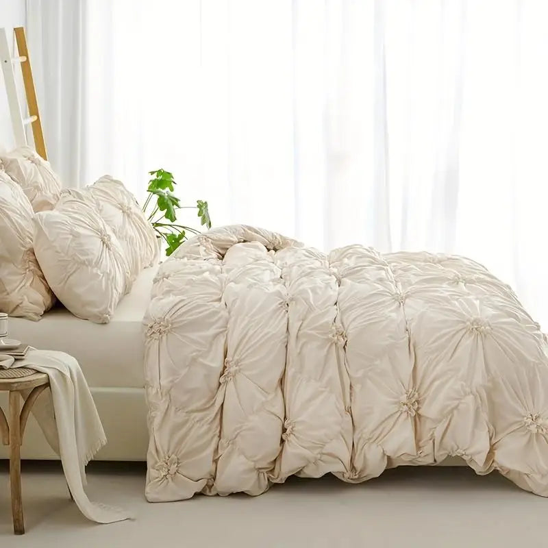 3pcs Flower Quilt Cover Set