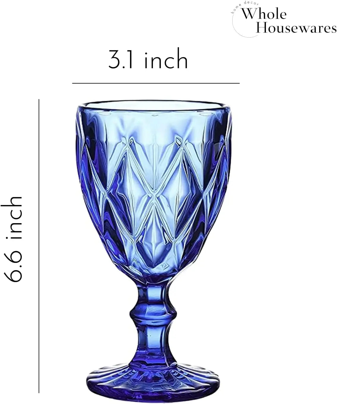 Colored Glass Drinkware Set of 6