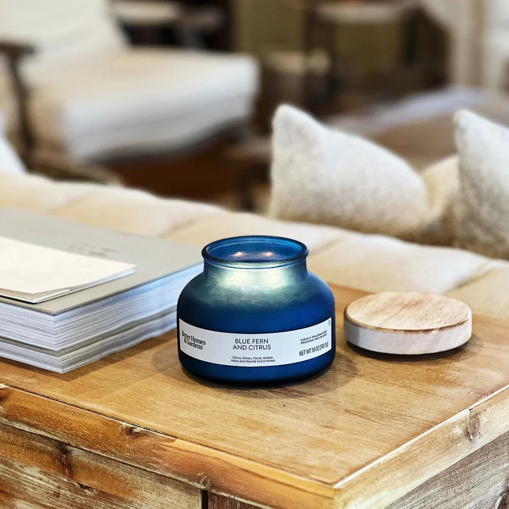 Blue Fern Citrus Scented Candle