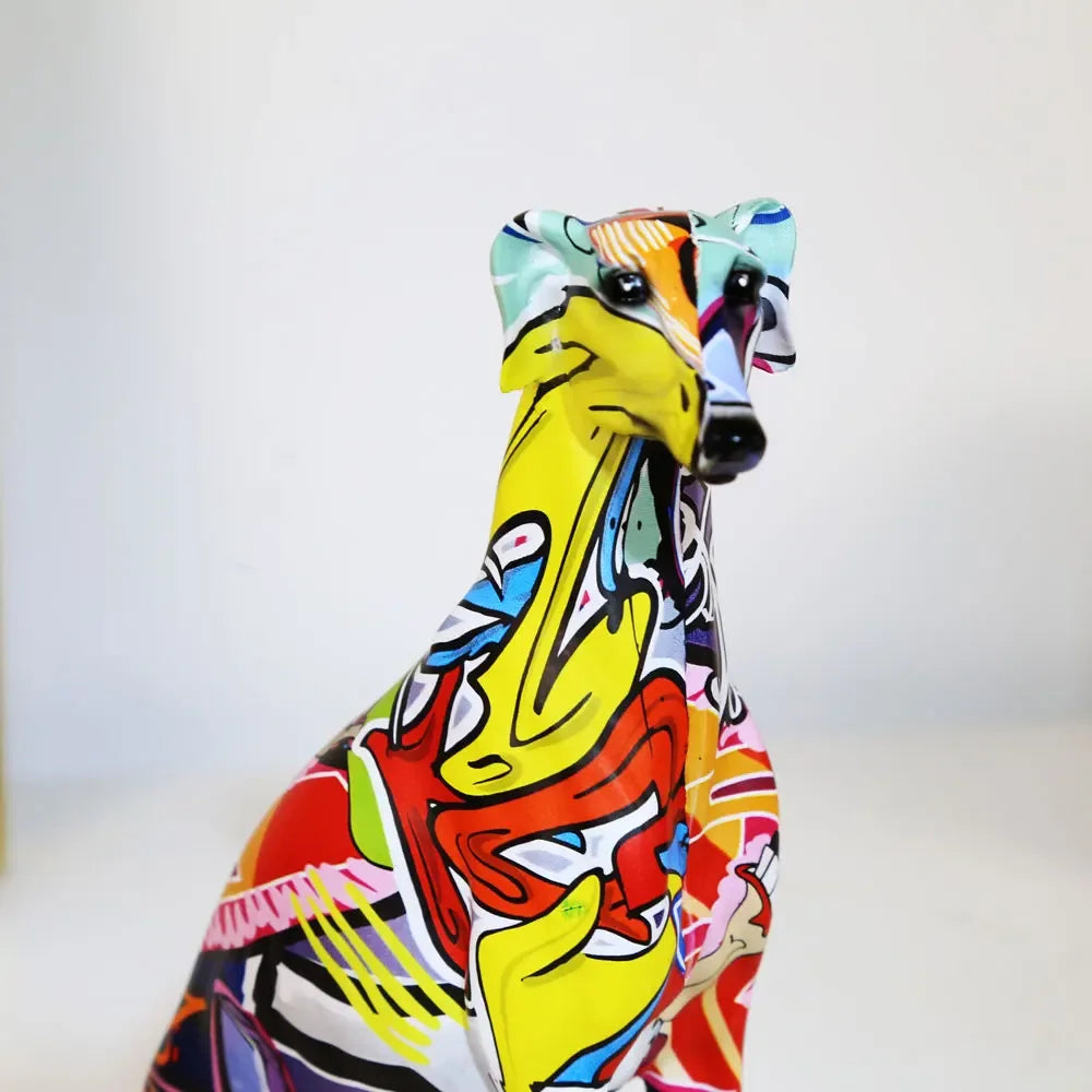 Creative Colorful Greyhound Doberman Decoration
