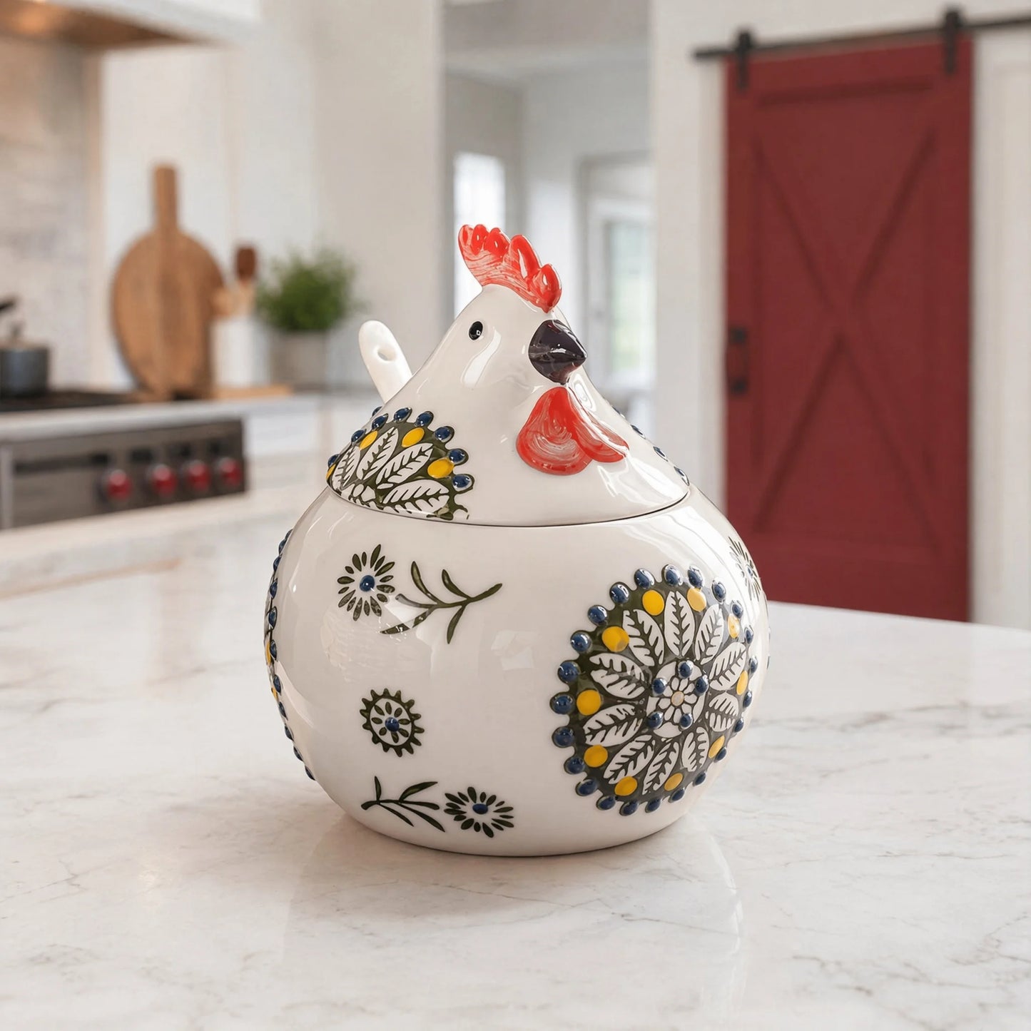 13oz Farmhouse Chicken Salt Jar