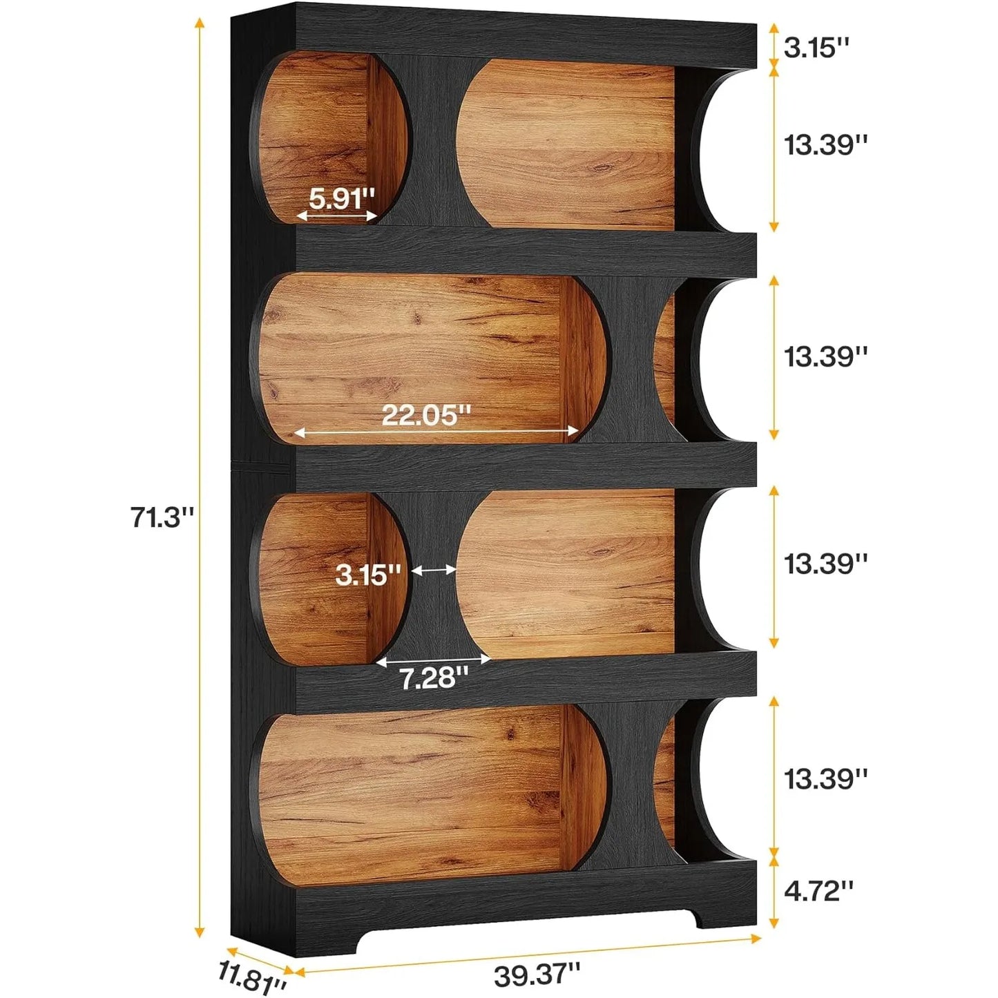 Black Modern Bookshelf