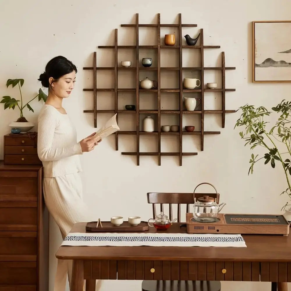 Wood Tea Cup Holder