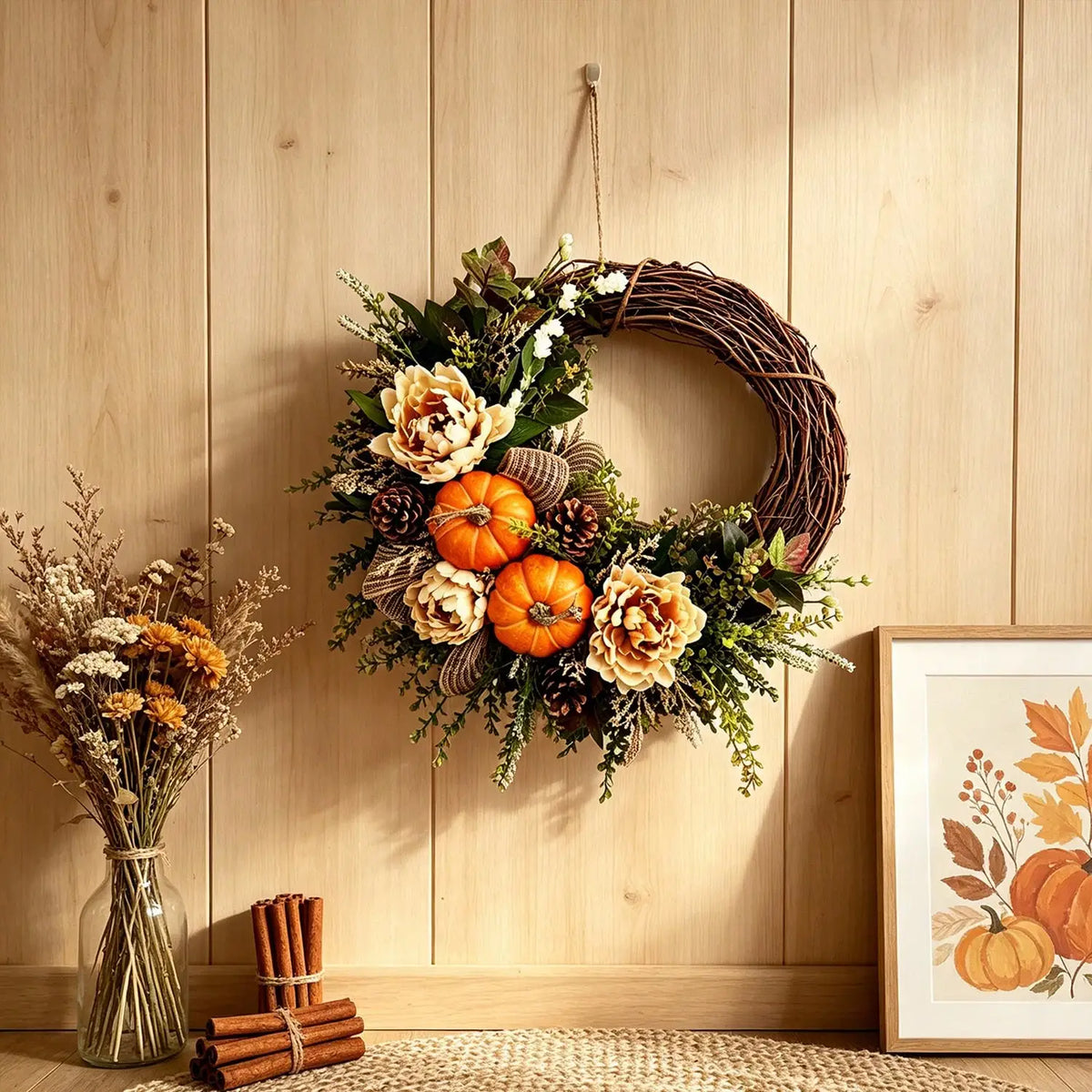 Fall Thanksgiving Wreaths Decor