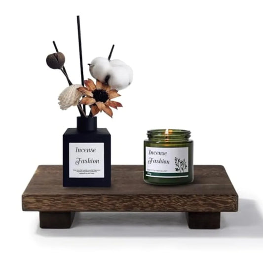 Small Wood Pedestal Stand