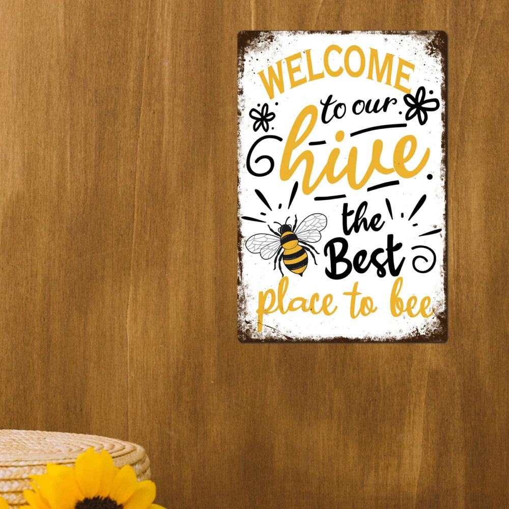 Putuo Decor Welcome Metal Sign