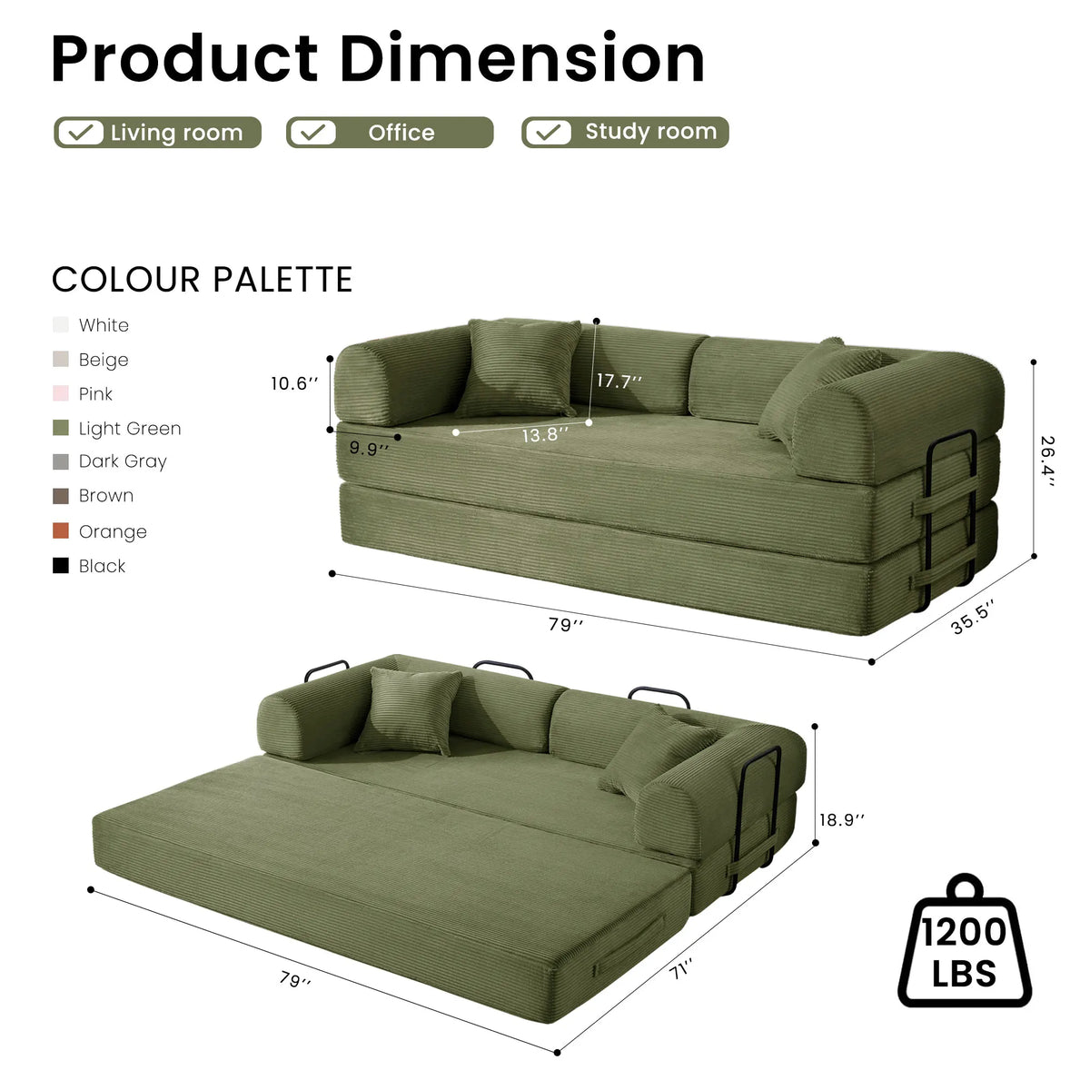 Convertible Sofa Bed