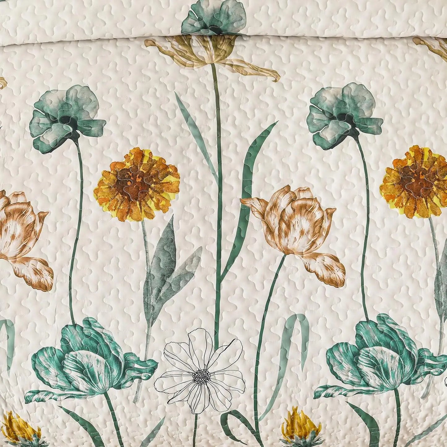 Floral Quilt King Set