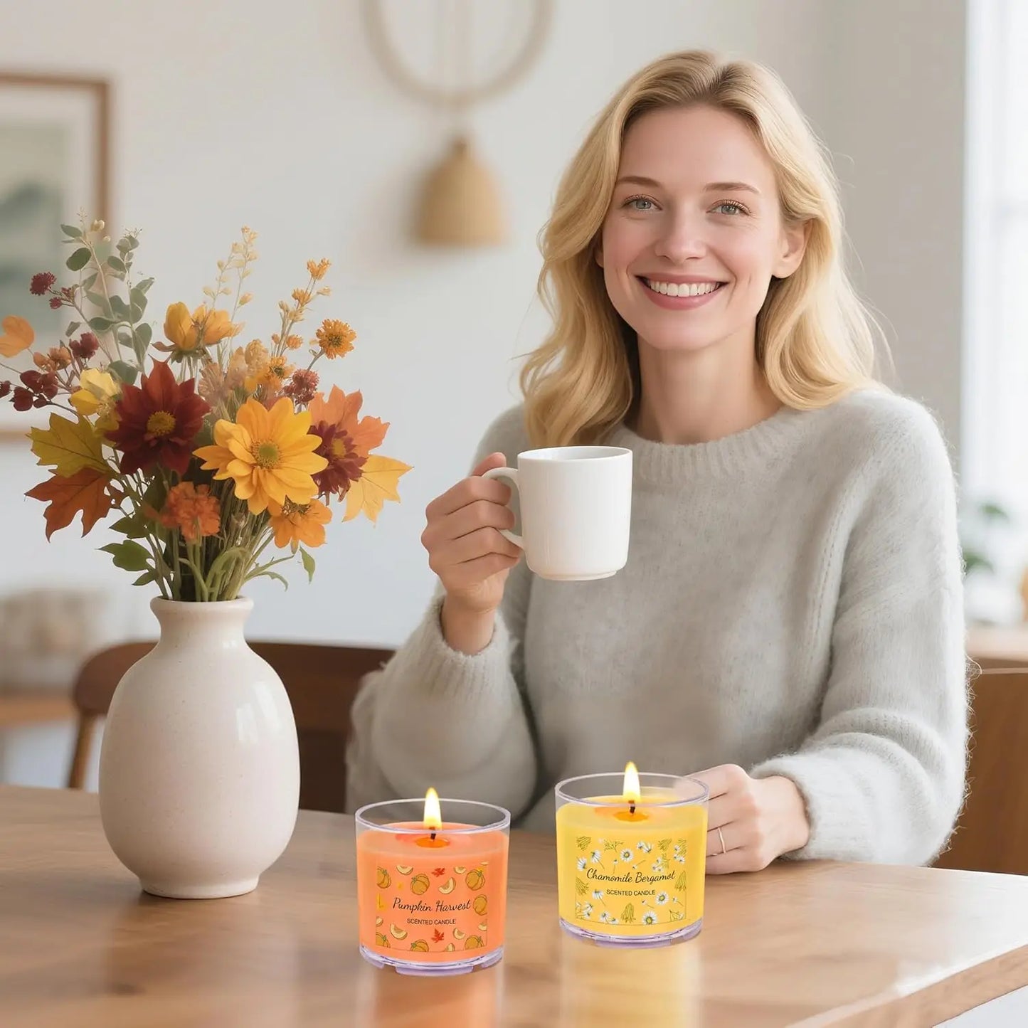 12 Pack Fall Scented Soy Candles