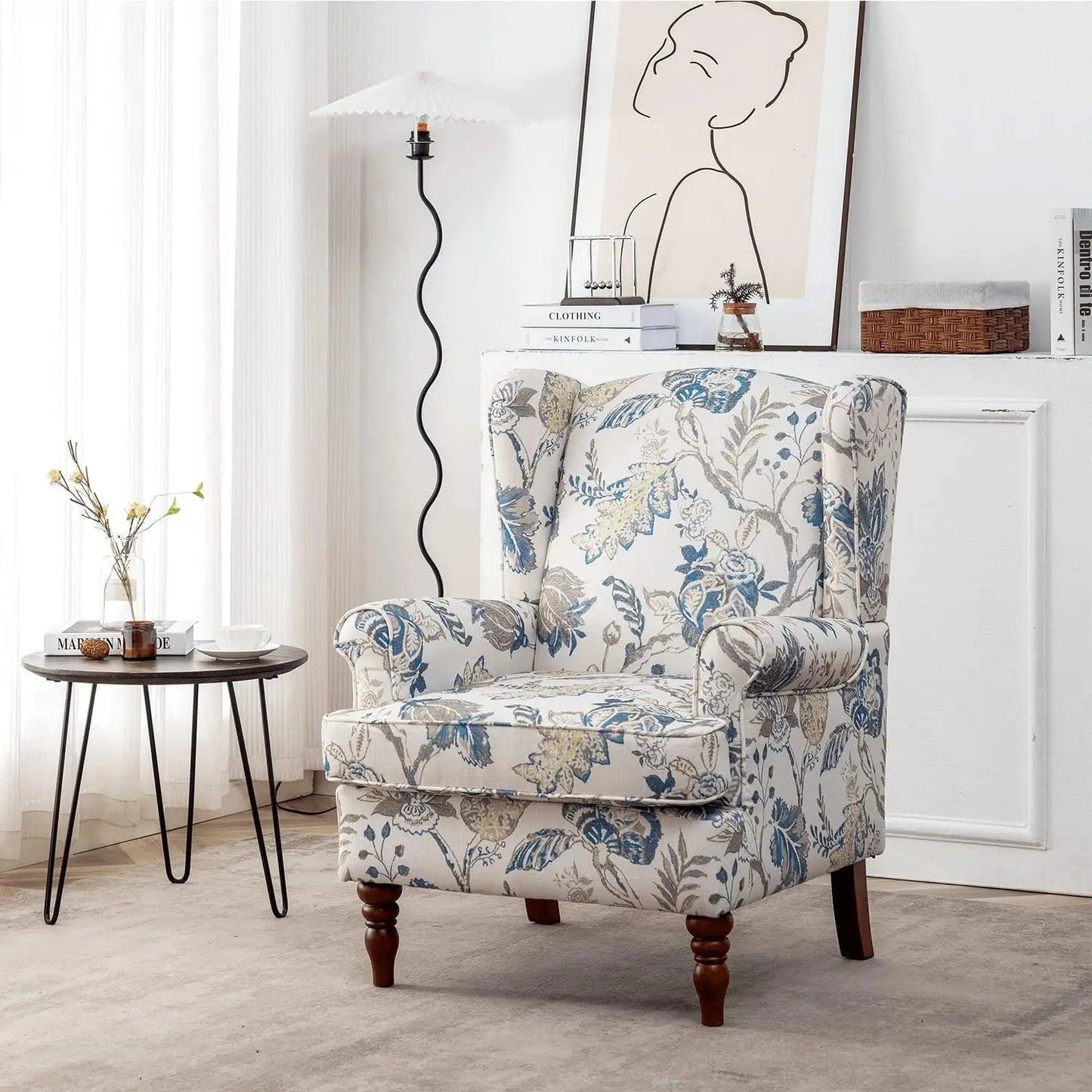 Floral Accent Chair