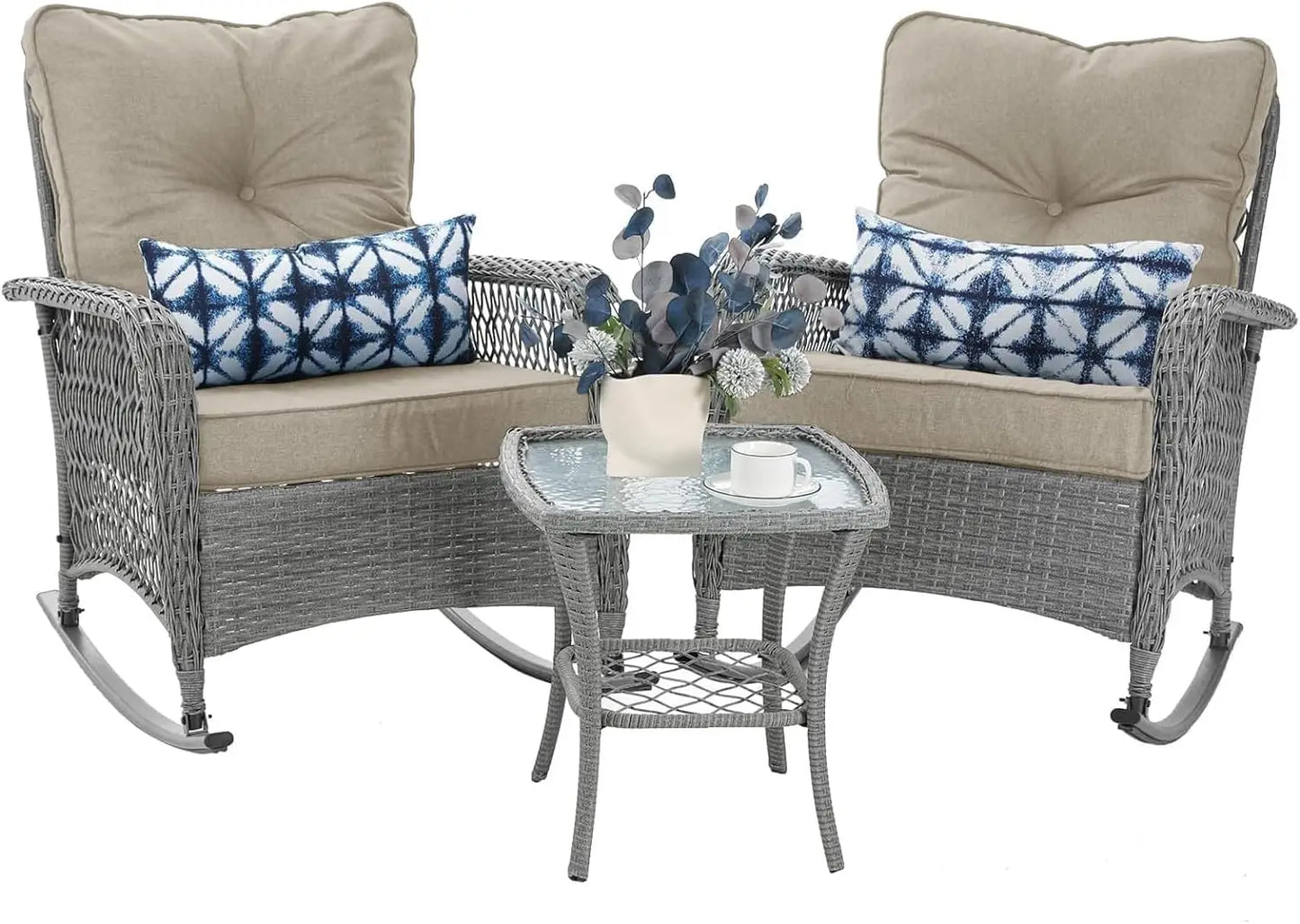 Patio Furniture Set 3 Pieces