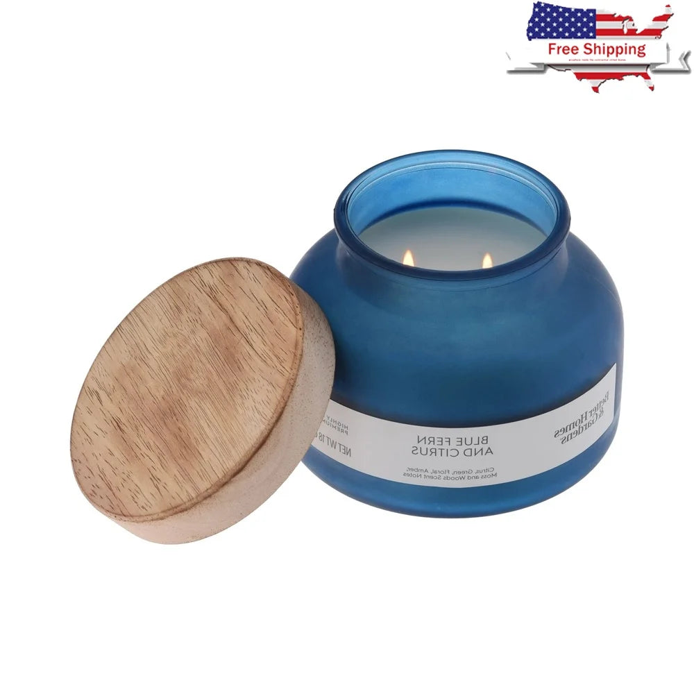 Blue Fern Citrus Scented Candle