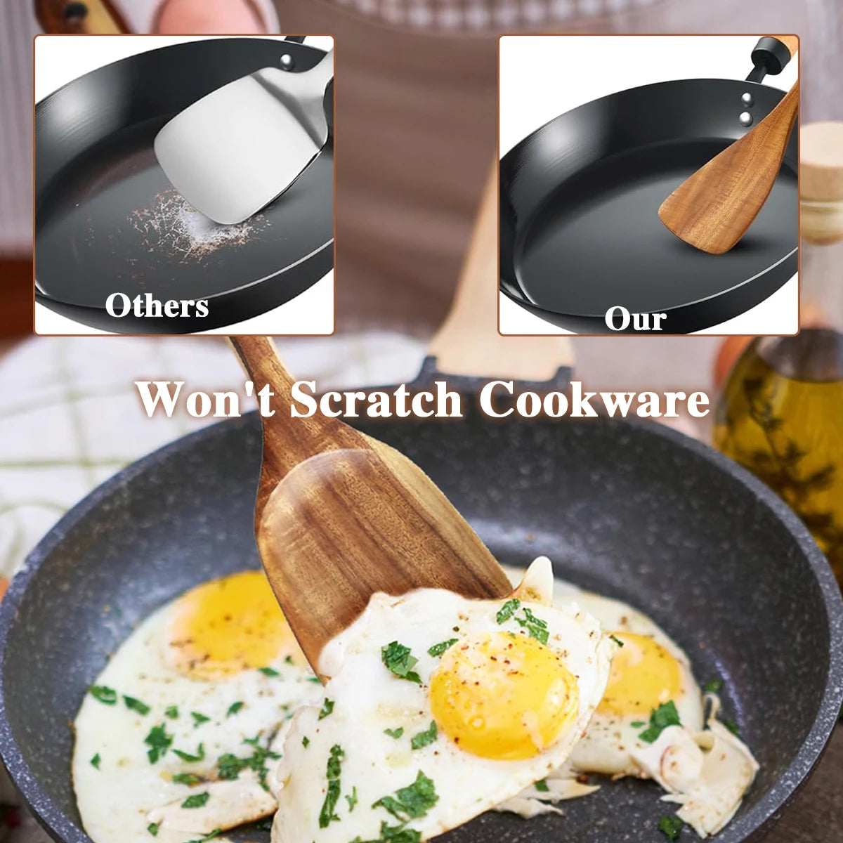 5PCS Wooden Utensils Kit