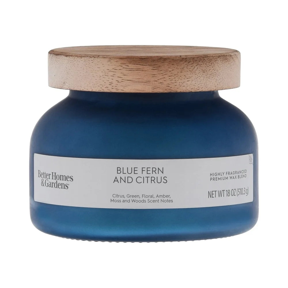 Blue Fern Citrus Scented Candle