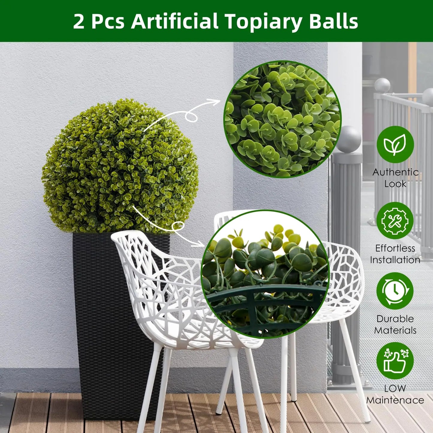 New Artificial Topiary Balls