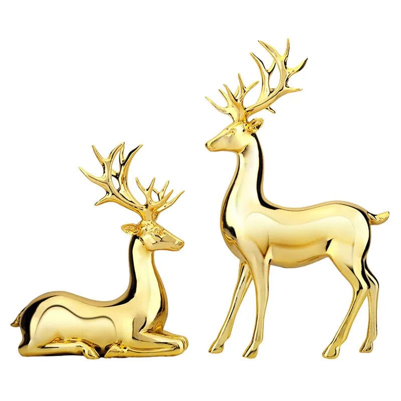 Handcrafted Wooden Deer Figurine