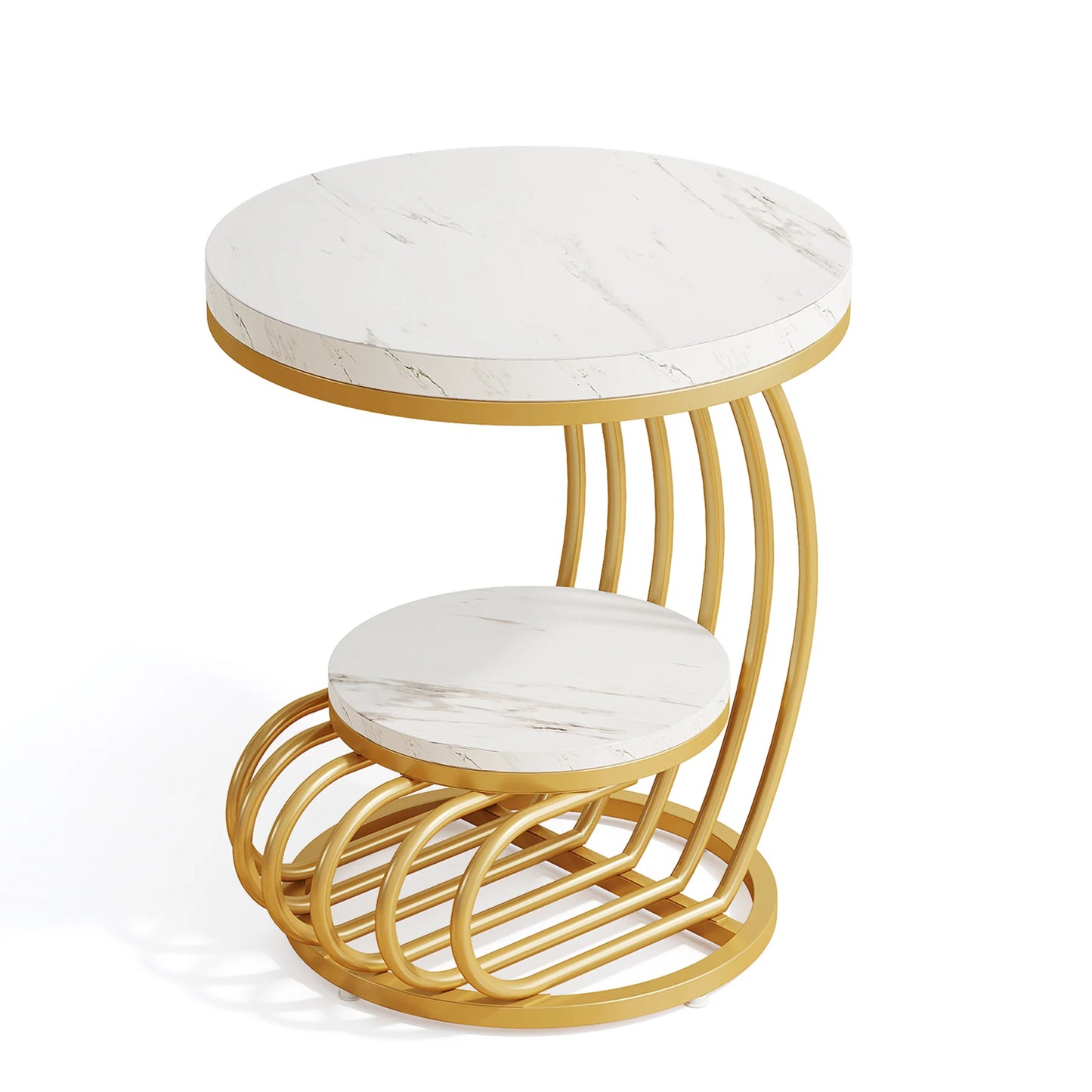 2 Tier Round End Tables