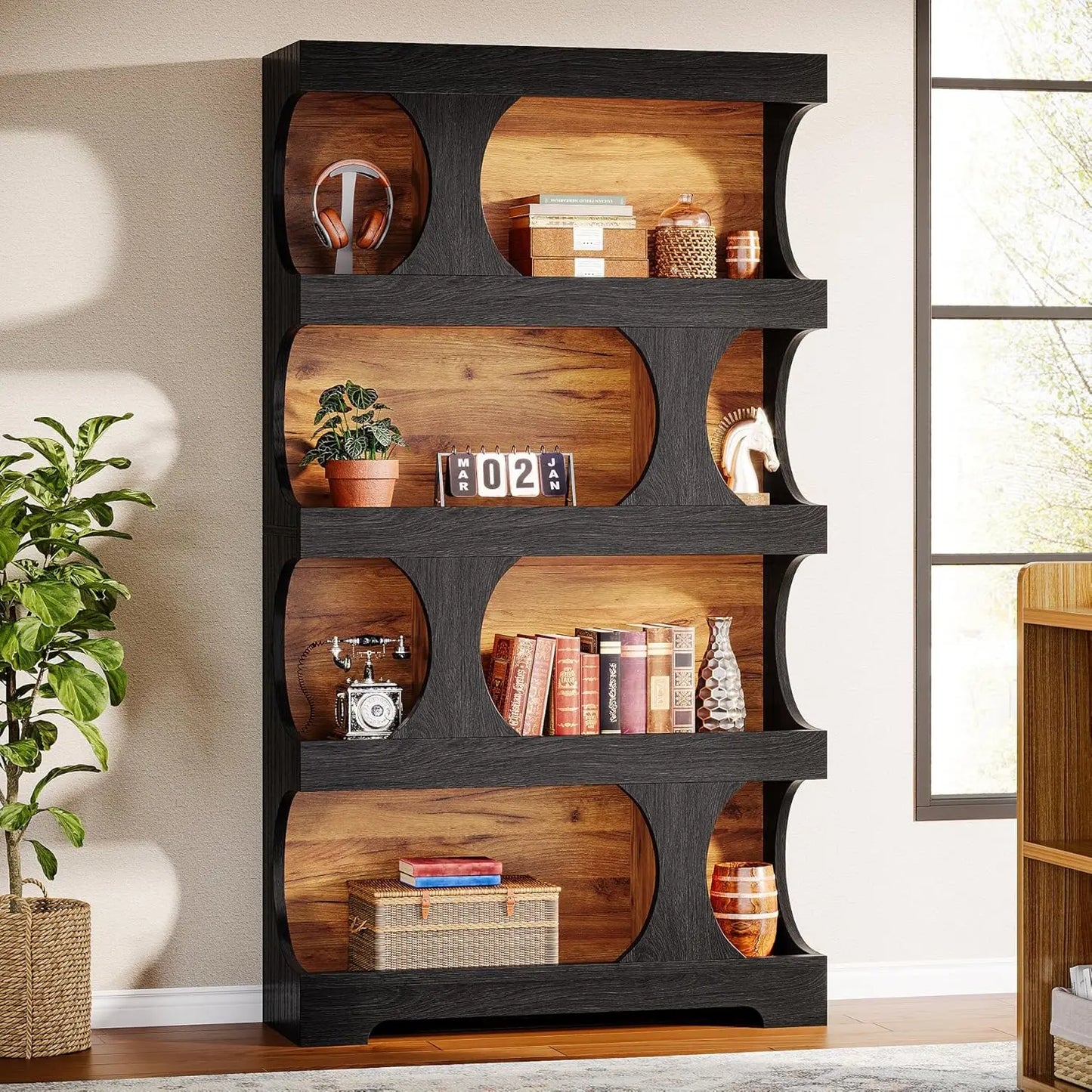 Black Modern Bookshelf