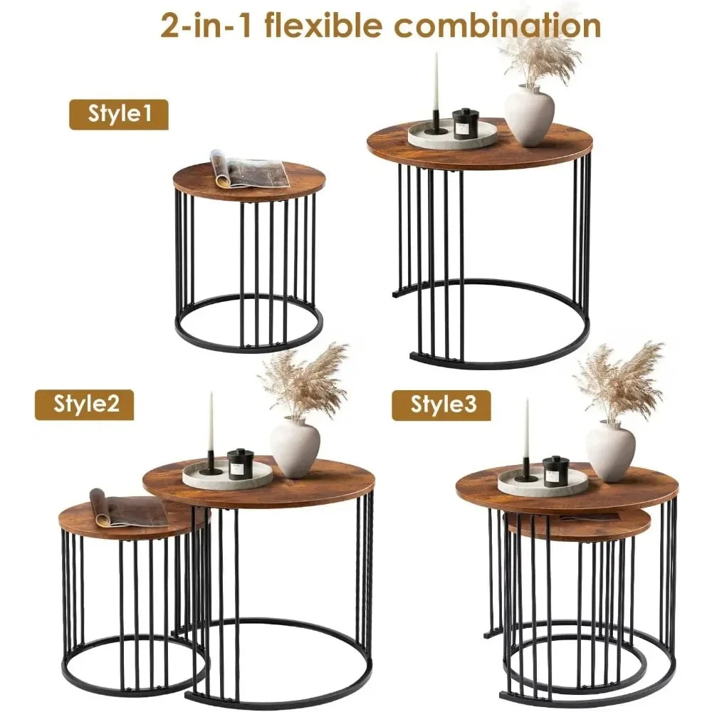 Nesting Coffee Table Set of 2