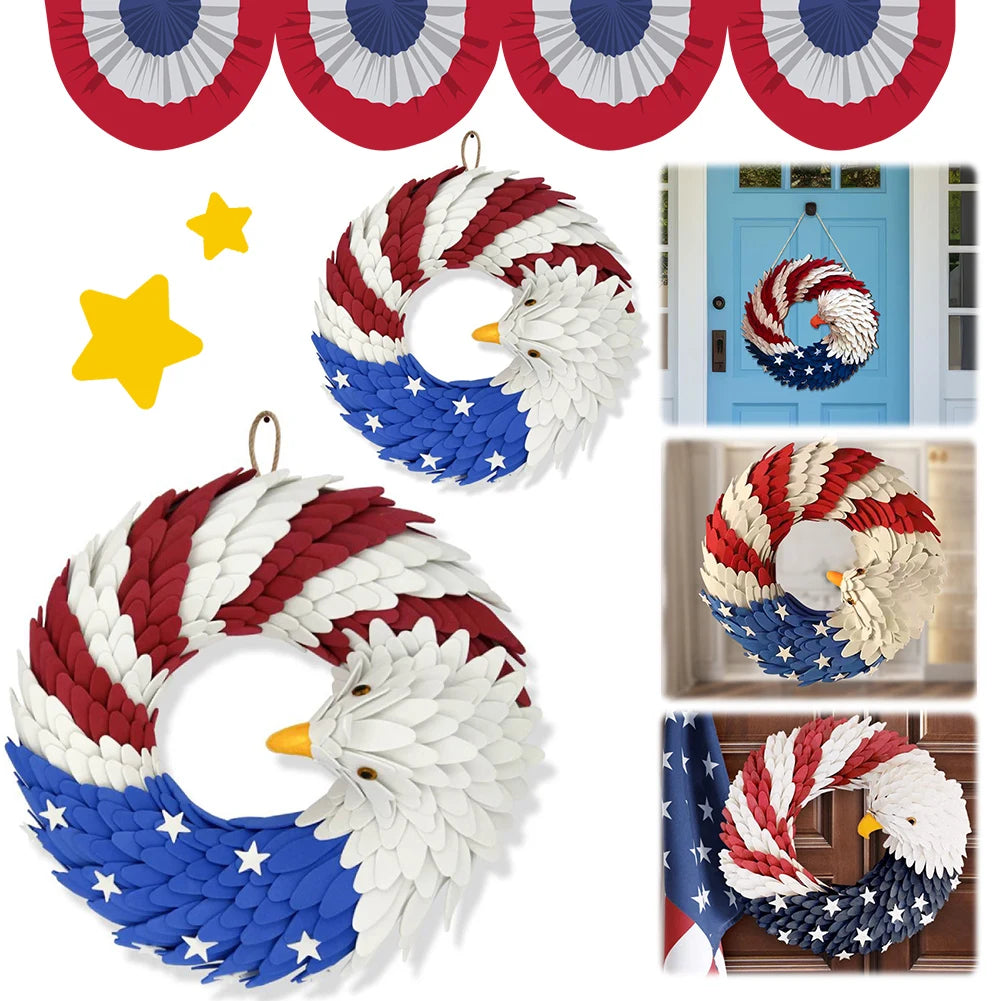 American Flag Eagle Wreath