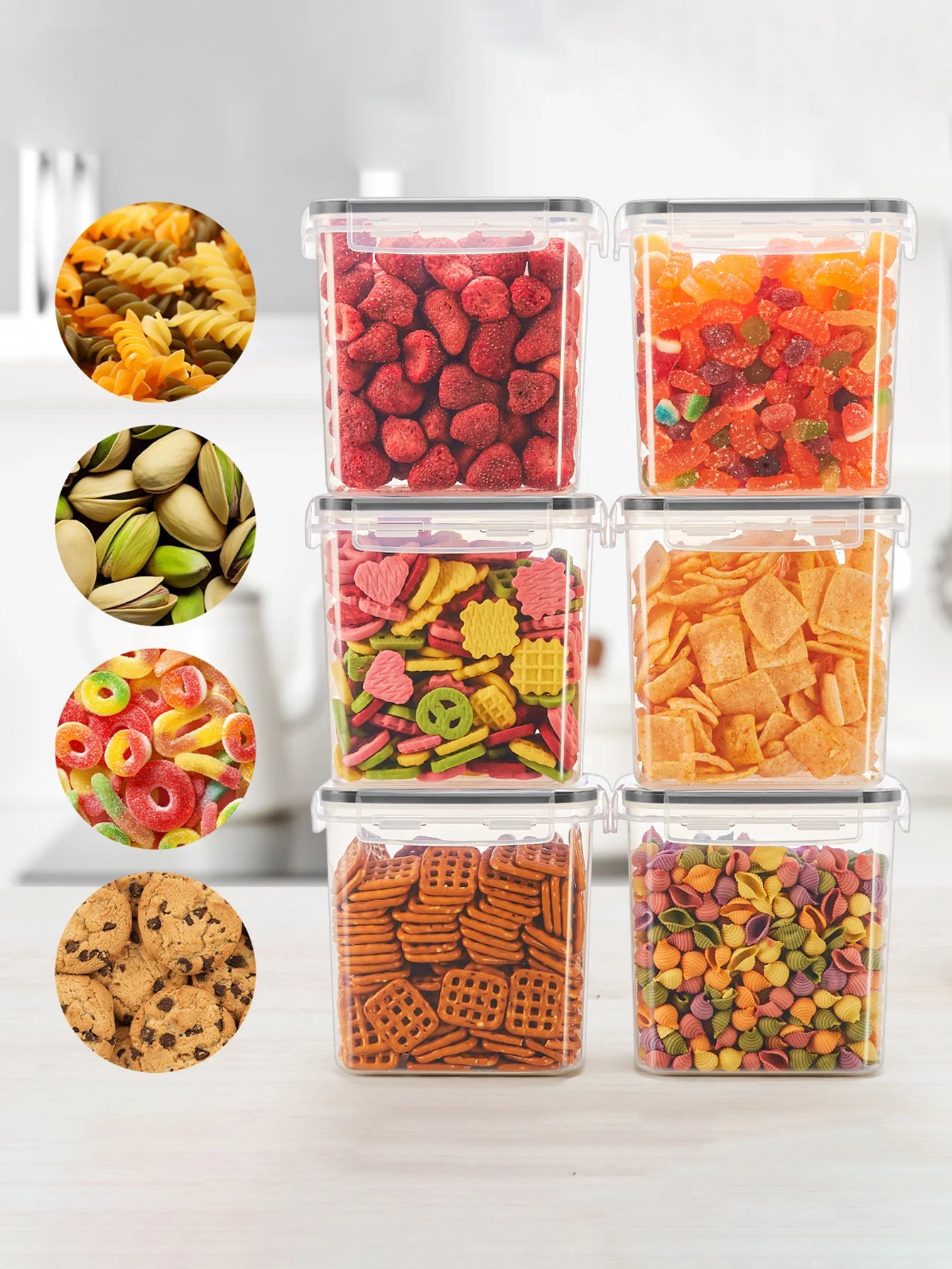 24pcs Large Food Storage Containers with Lids