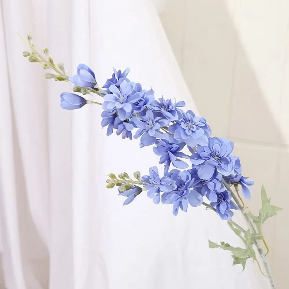 6 Pcs Delphinium Artificial Flowers for Tall Vase