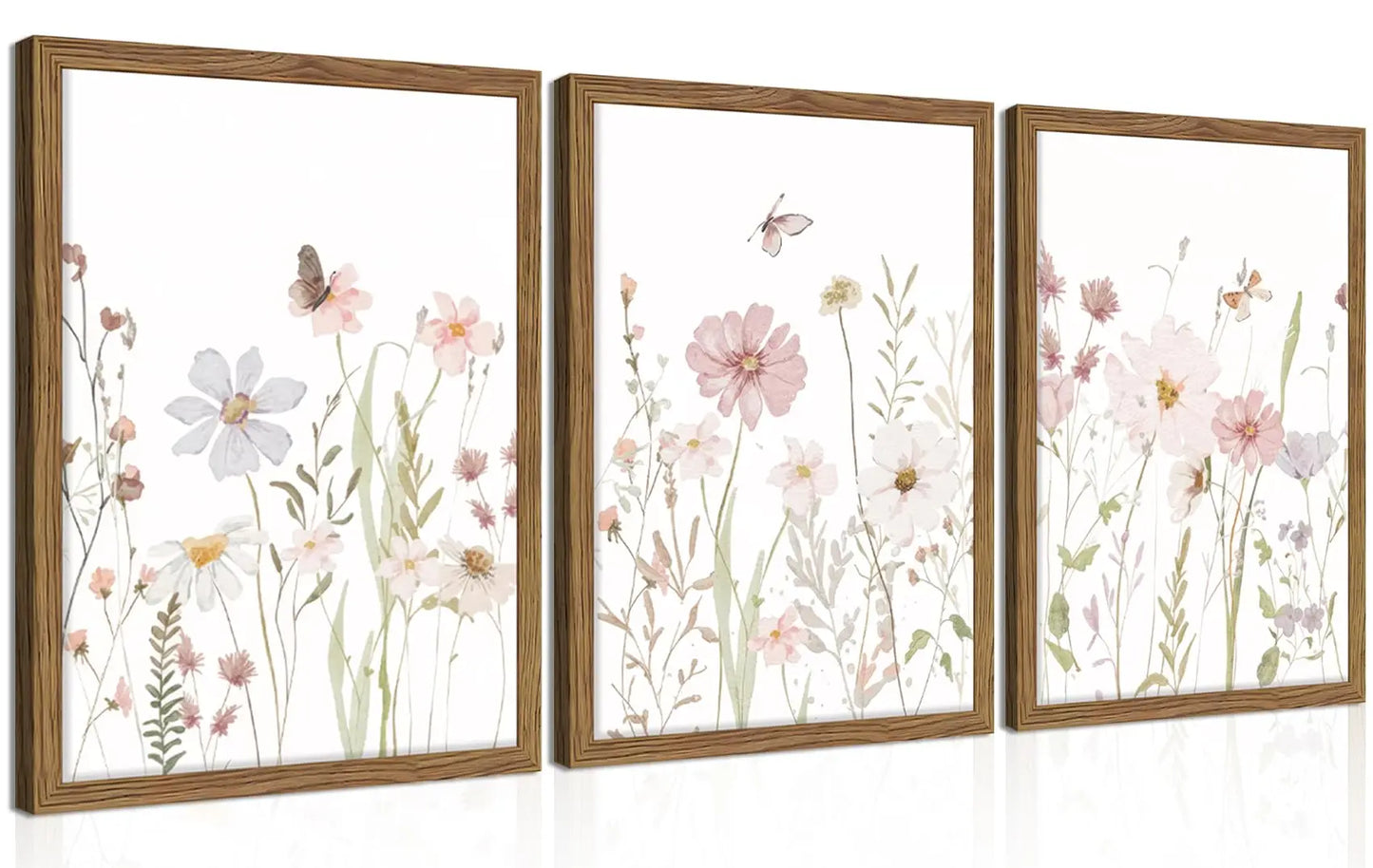 Wildflower Wall Art Set of 3