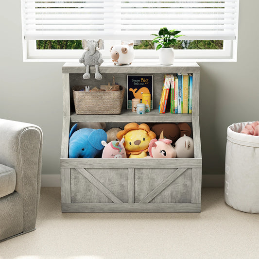 Wooden Kids Bookshelf
