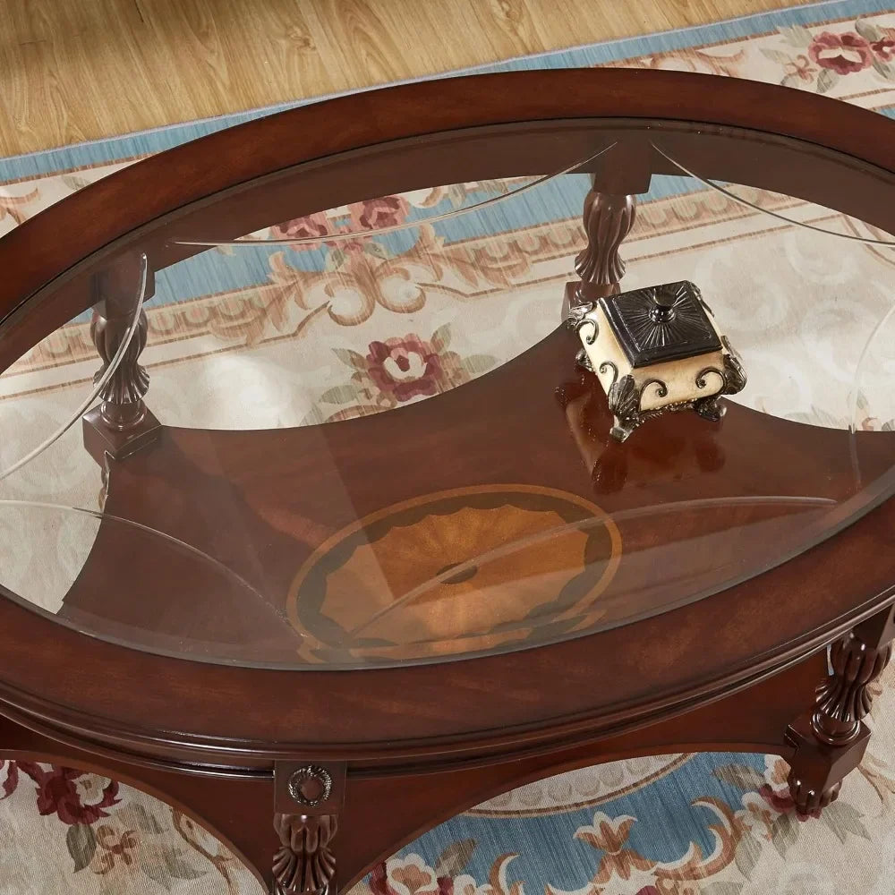 Vintage Wood Coffee Tables Set