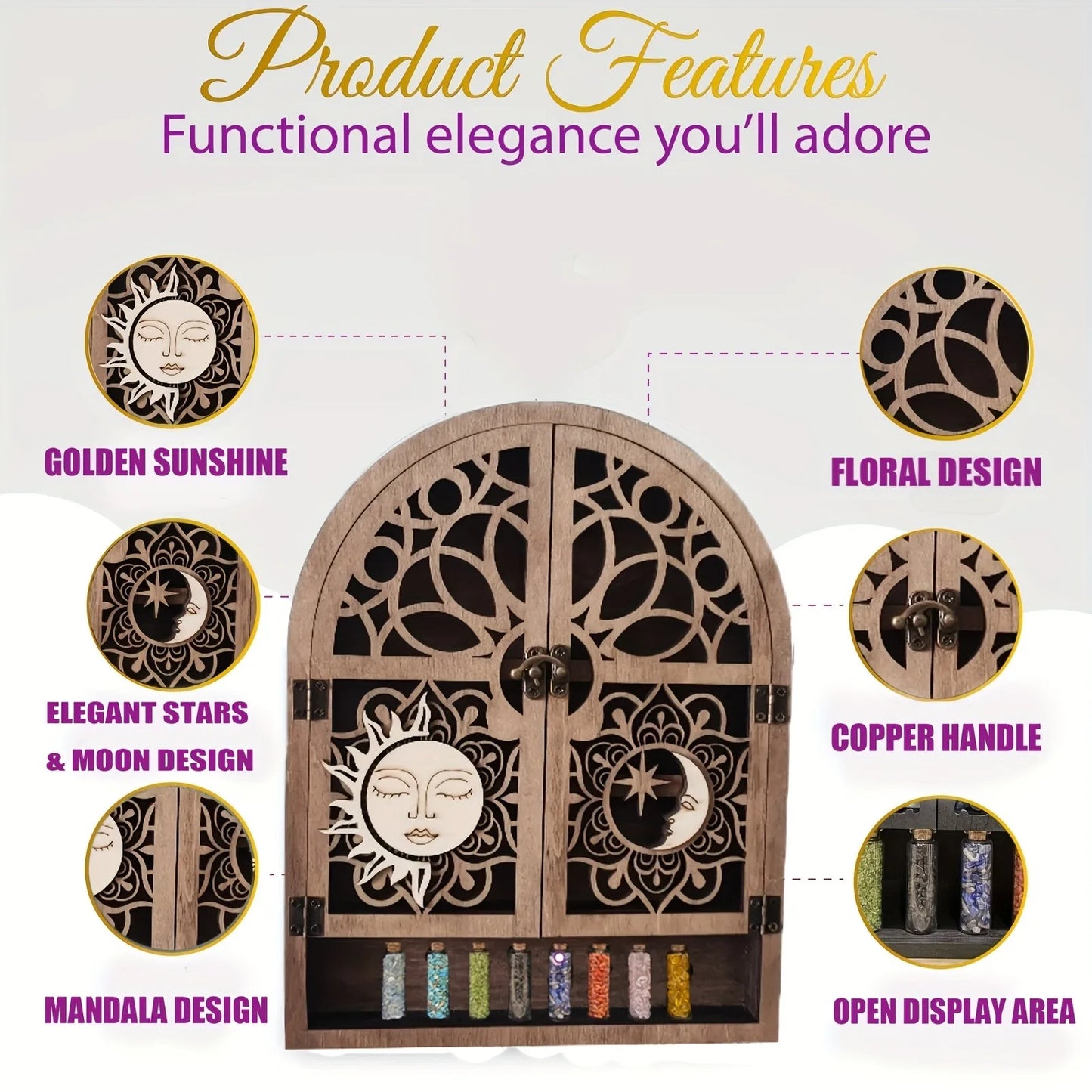 Vintage Wooden Floating Shelves