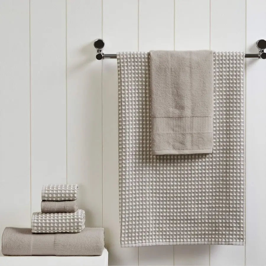6 Piece Cobblestone Jacquard Towel Set