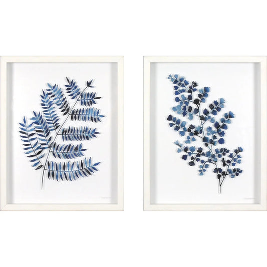 Framed Botanical Glass Prints Set of 2