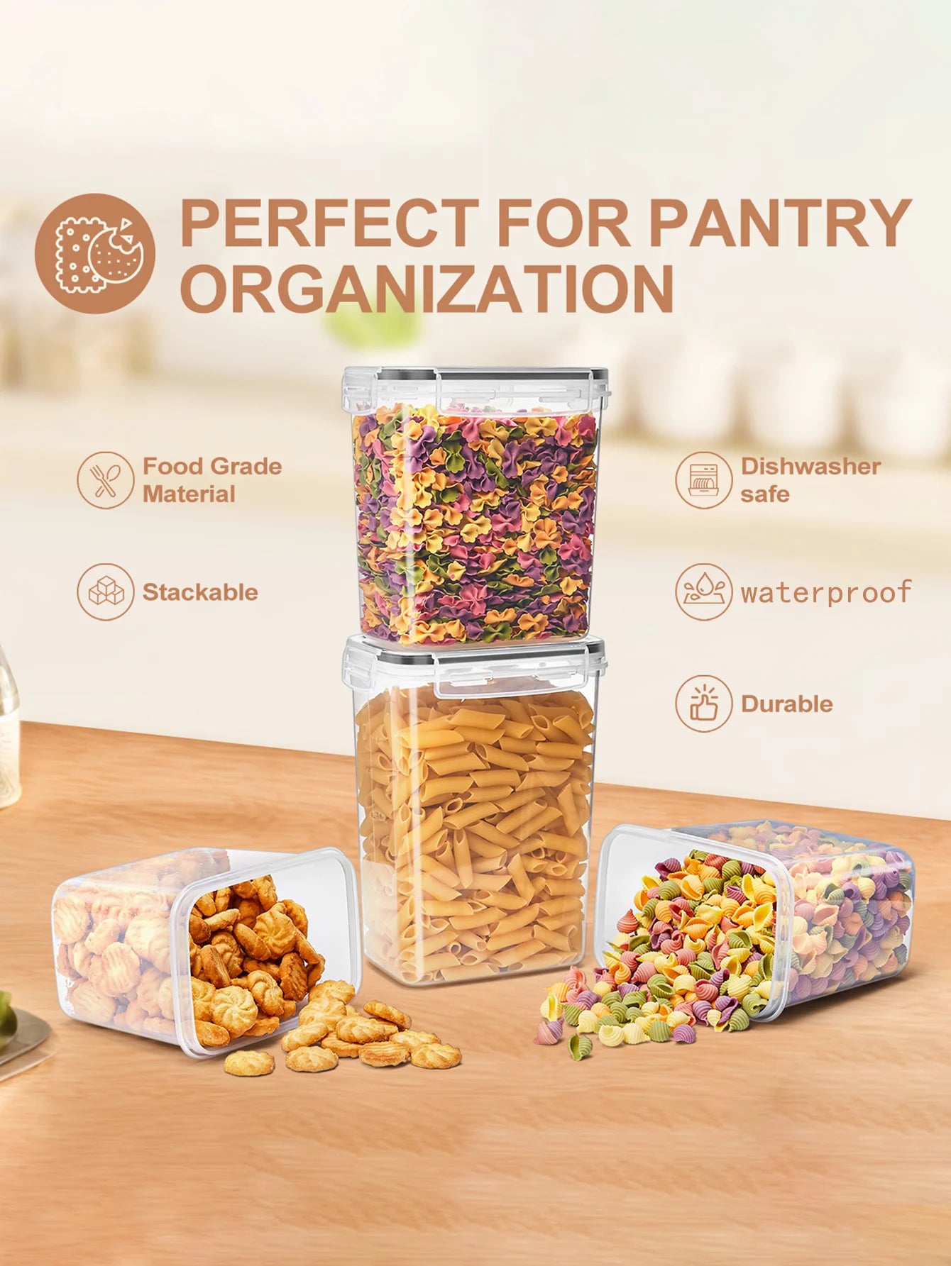 24pcs Large Food Storage Containers with Lids