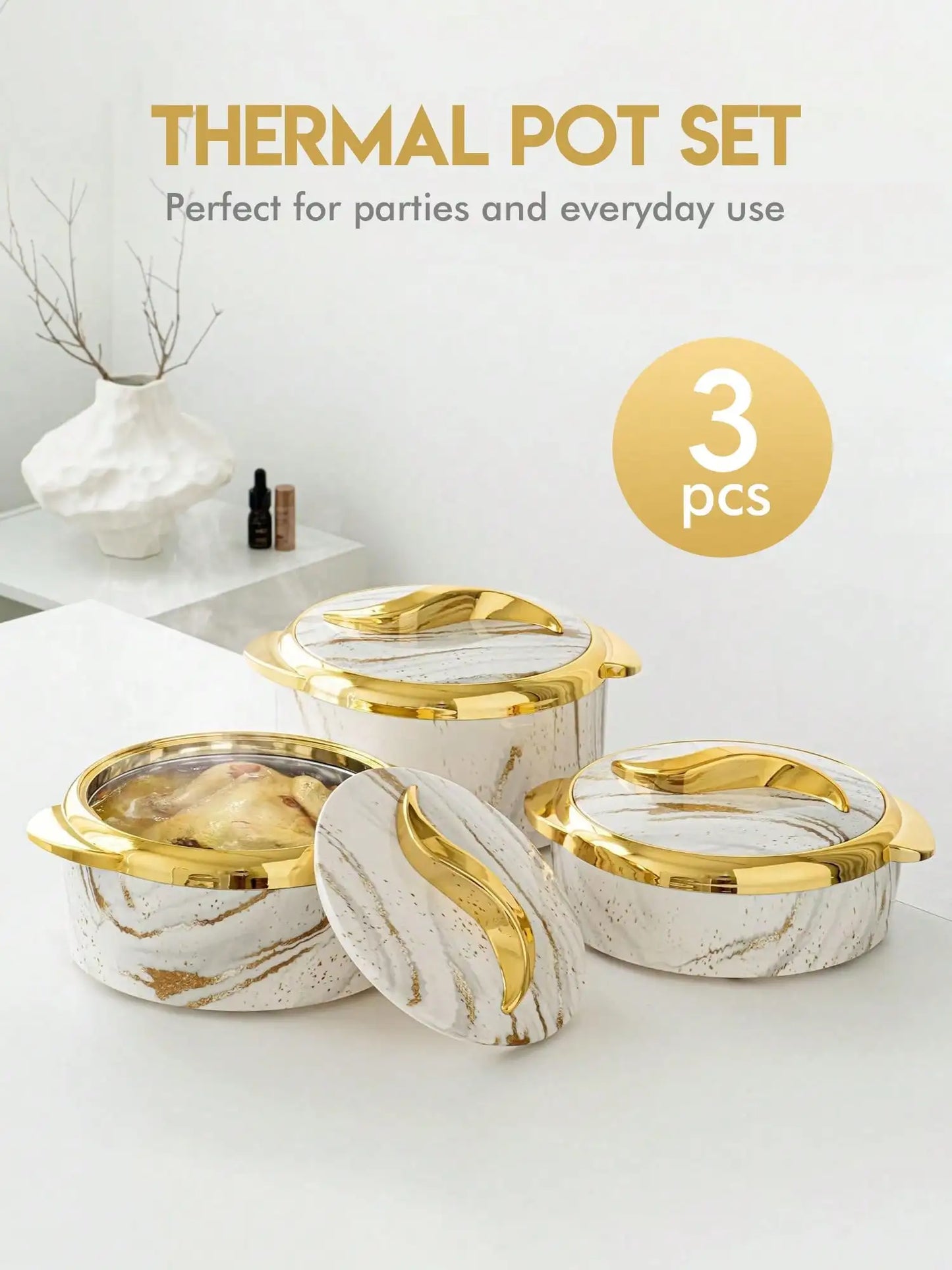 3pcs Golden Touch Food Warmer
