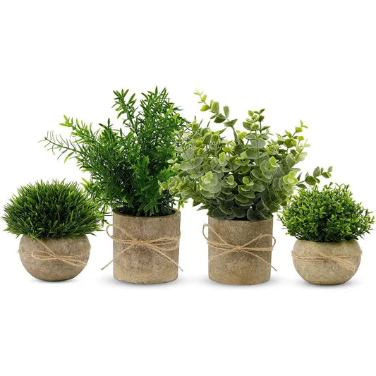 4Pack Small Fake Plants