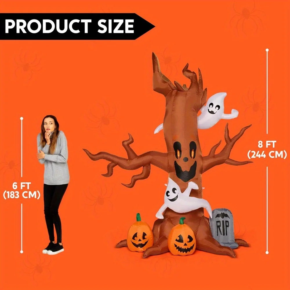 8 FT Halloween Inflatable Scary Tree