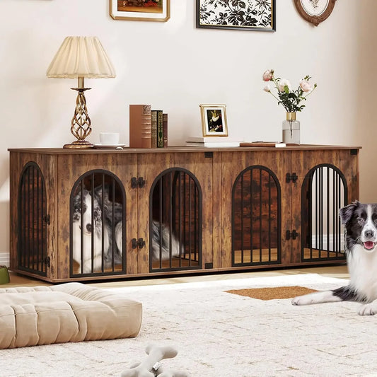 Dog Crate Furniture for 2 Dogs