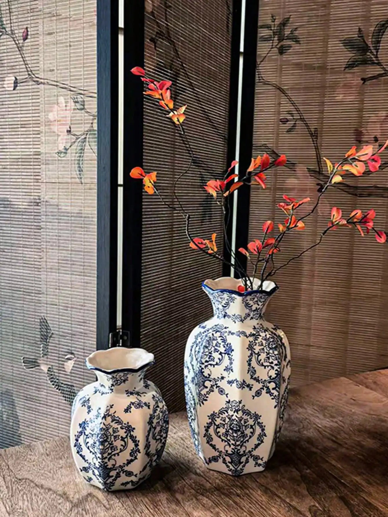 Blue & White Porcelain Vases