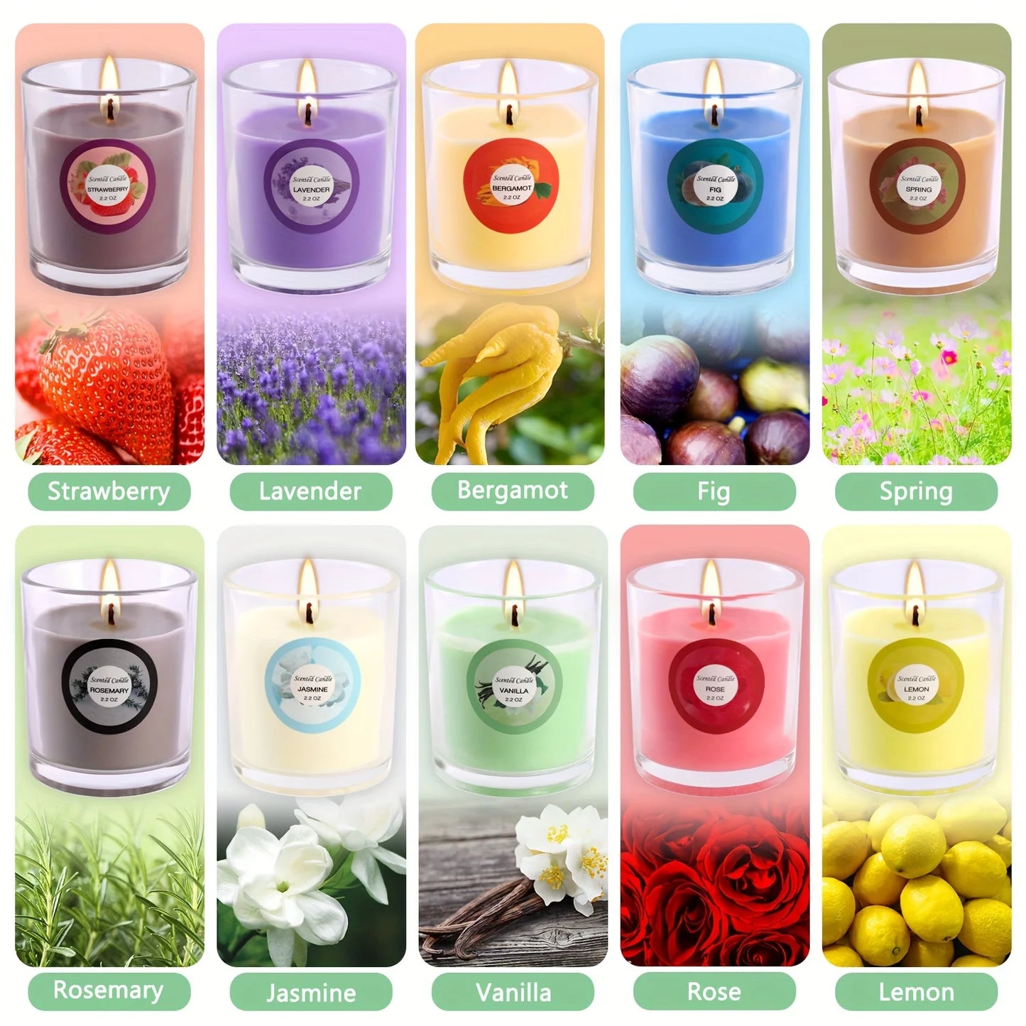 Scented Soy Wax Candles